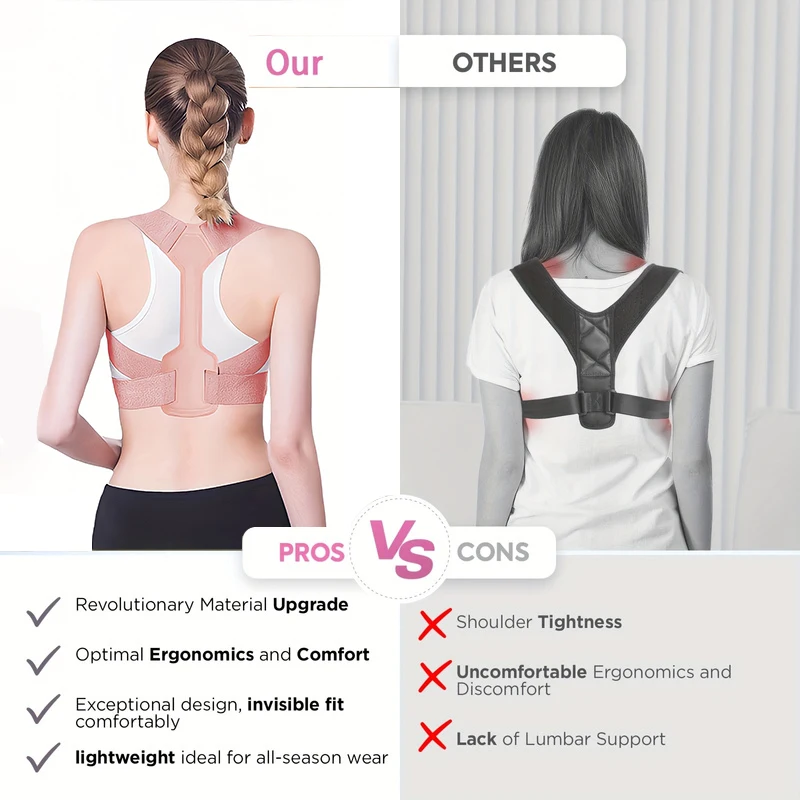 Invisibility Breathable Posture Corrector Belt Adjustable Rectify Posture Back Support Back Neck Brace Training