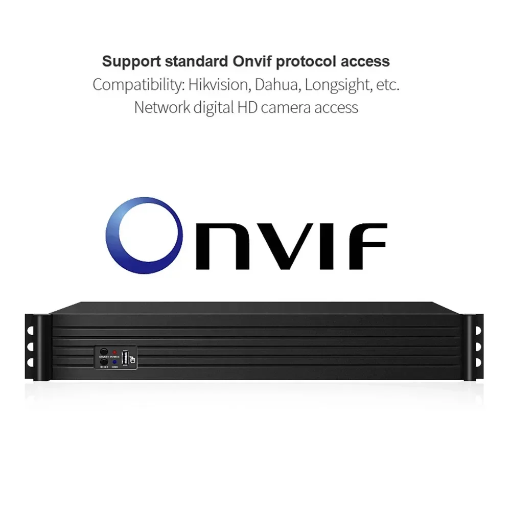128채널 H.265/h.264 스마트 NVR 보안 시스템, 4K/8M IP 카메라 네트워크 레코더 지원