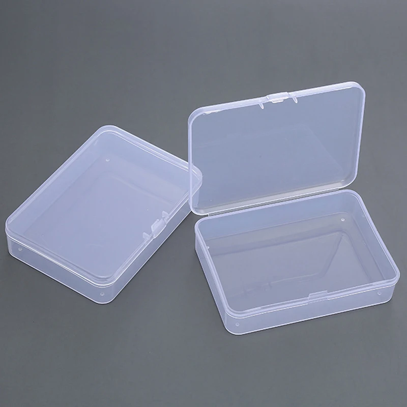 

2PCS Empty Transparent Game Card Transparent Box Jewelry Storage Container Board Game Plastic Box
