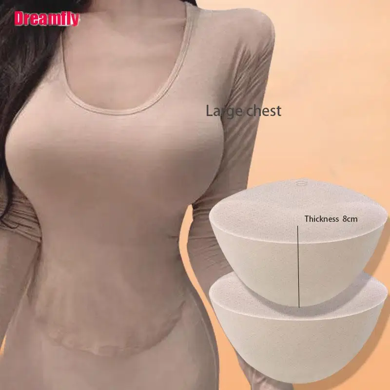 

1 Pair Realistic Strap Sponge Breast Forms Fake Boobs Enhancer Bra Padding Inserts For Swimsuits Crossdresser Cosplay