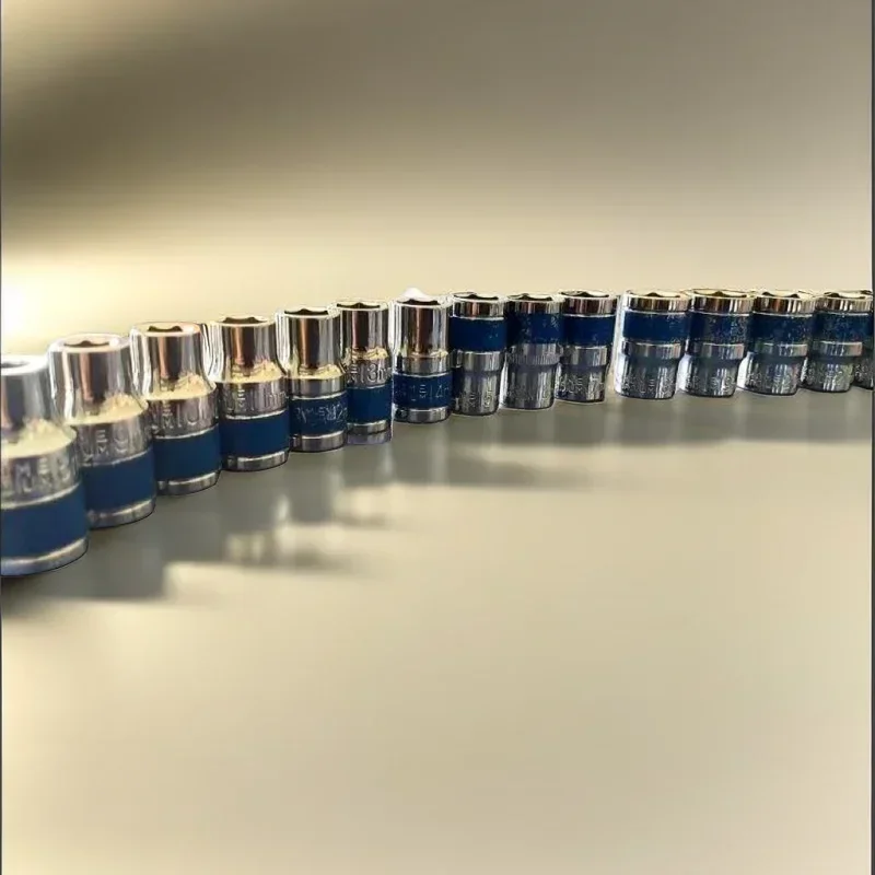 Description Picture 2 of itemCR-V Steel Anti-rust Treatment Ratchet Sockets for Nut Removal 8-36mm 1/2 Inch Blue Drive Short Hex Wrench Socket