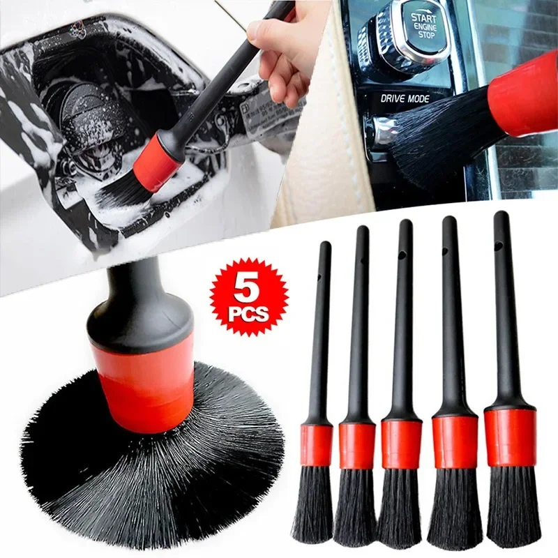 Car Detailing Brush Set For External Cleaning