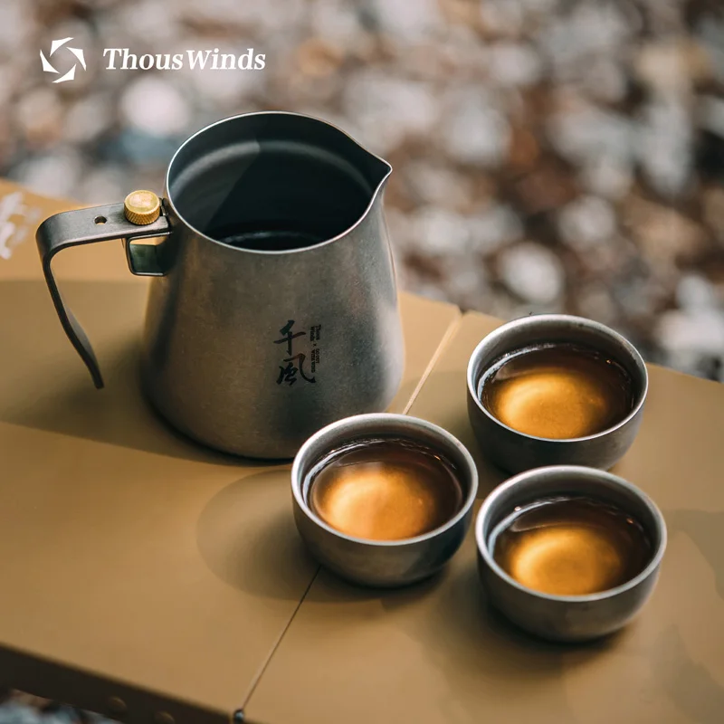 Thous Winds Tea Ceremony Titanium Outdoor Camping Tableware