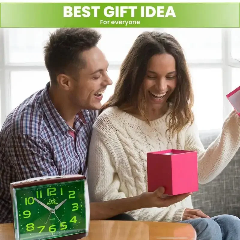 Luminous Alarm Clock Large Display Pointer Mute Battery Student Learning Alarm Clock Desktop Ornaments For Home Bedside 3