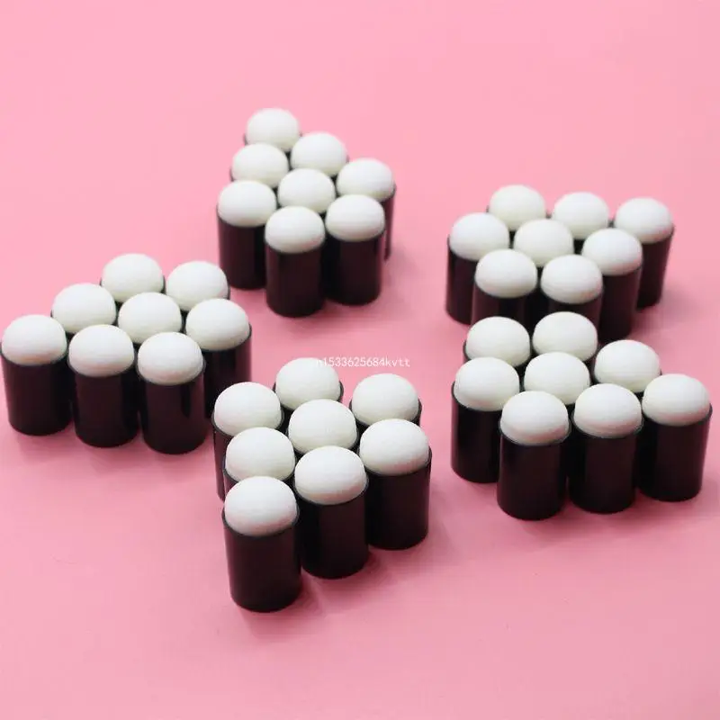 5pcs 손가락 Daubers 스폰지 얼룩 도구 DIY 공예 잉크 얼룩 그림 도구 Dropship