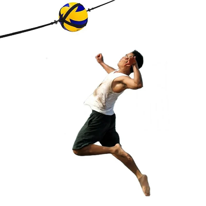 ELOS-Volleyball Training Aid, Volleyball Spike Hitting Serving Trainer, Adjustable Volleyball Training Belt Bouncing Trainer