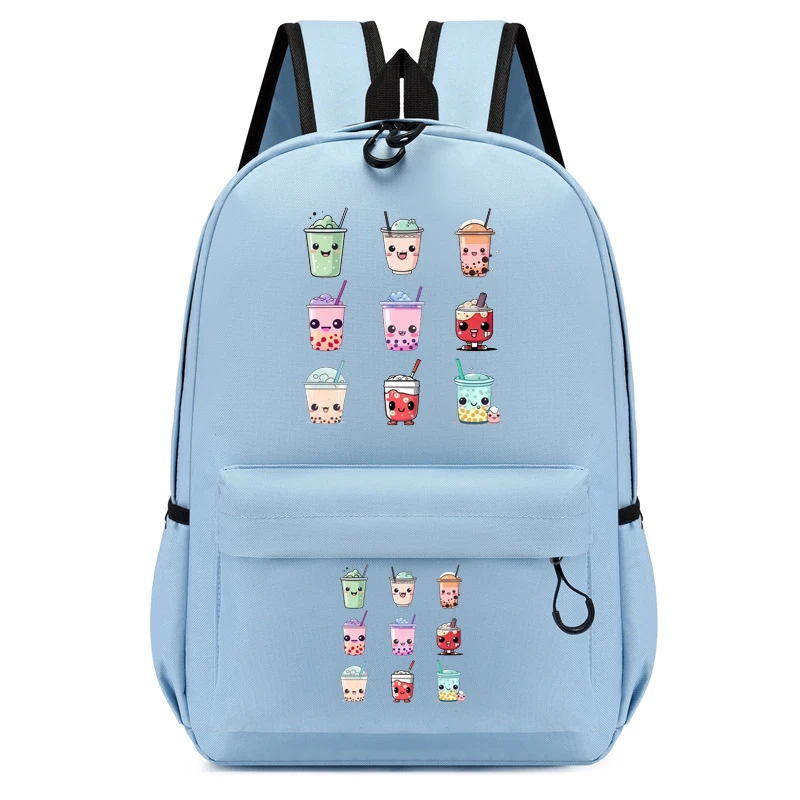 Children's Bagpack Cute Cartoon Bubble Tea Backpack Kindergarten Schoolbag Kids Chibi Bookbag Girls Travel Bagpack Student Bags