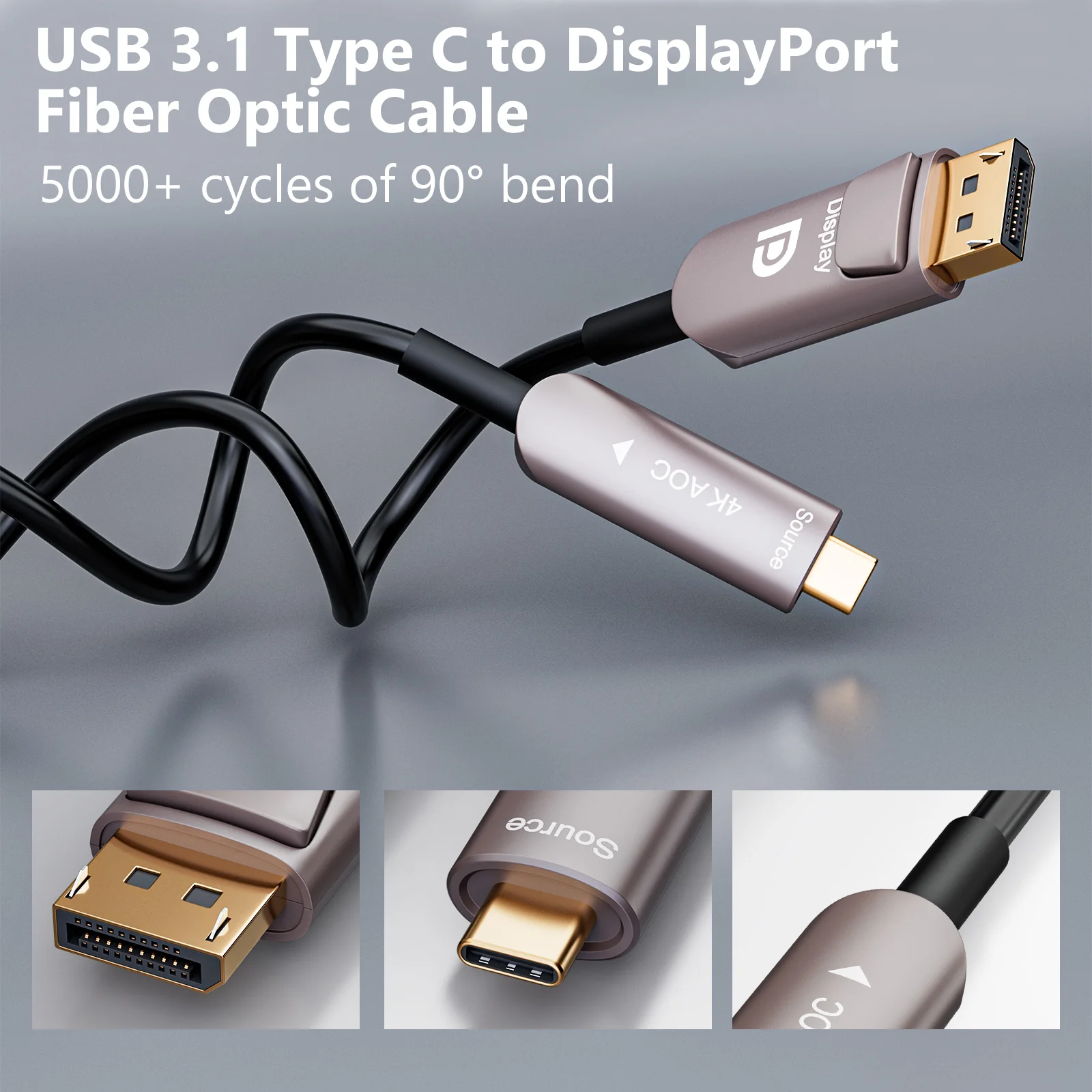 USB 3.1 C-÷ Ʈ  ̺, Ʈ 3/4 Kompatibel, ƺ  , 4 K