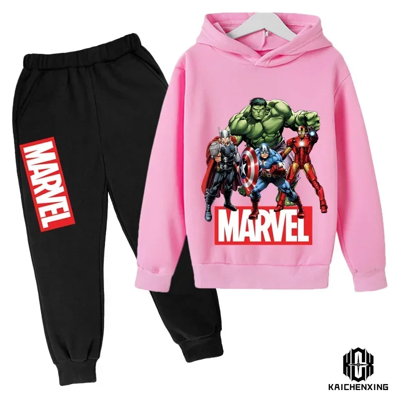 thumbnail image 1 of Sudadera con capucha de Hulk para niños, chándal para niño y niña, conjunto de ropa de sudadera para primavera, otoño e invierno, pantalones con capucha de superhéroes de Marvel, traje para niños, 1 of 5