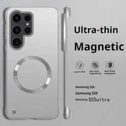 Enhanced Metallic Paint Cooling Phone Case with MagSafe Compatibility - Galaxy S23 Ultra (Silver)
