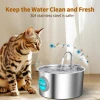 3.2L Stainless Steel Cat Water Fountain,Pet Water Dispenser With Filter,Dog Drinking Fountain For Cats,Ultra Quiet Water Pump 2
