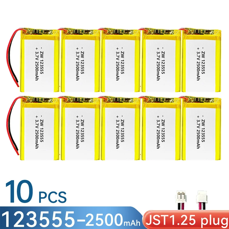 10PCS JST1.25 plug