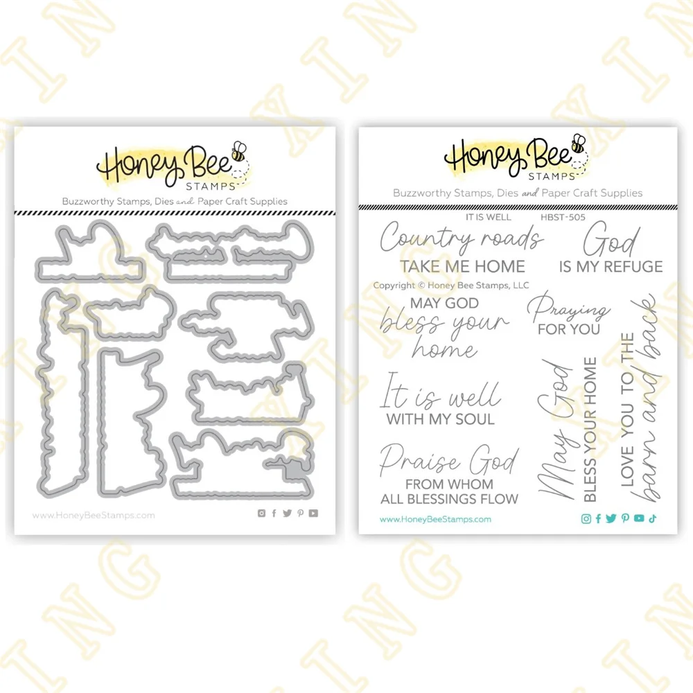 

It Is Well Metal Cutting Dies Silicone Stamps Scrapbooking New Make Photo Album Card DIY Paper Embossing Craft Supplie