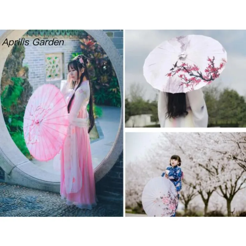 Women Rain waterproof beach shade Umbrella Chinese fengshui Silk Dance Japanese Poney Decorative Bamboo Oil Paper parasol mini umbrella folding umbrella automatic umbrella mini sun umbrella sun umbrella automatic sun umbrella windproof umbrella manual umbrella japanese umbrella paper umbrella