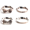 Plaid Pets Cat Collar Accessories Adjustable Kitten Bibs Cute Bowknot Chihuahua Bandana Safety Buckle Puppy Rabbits Necklace 2