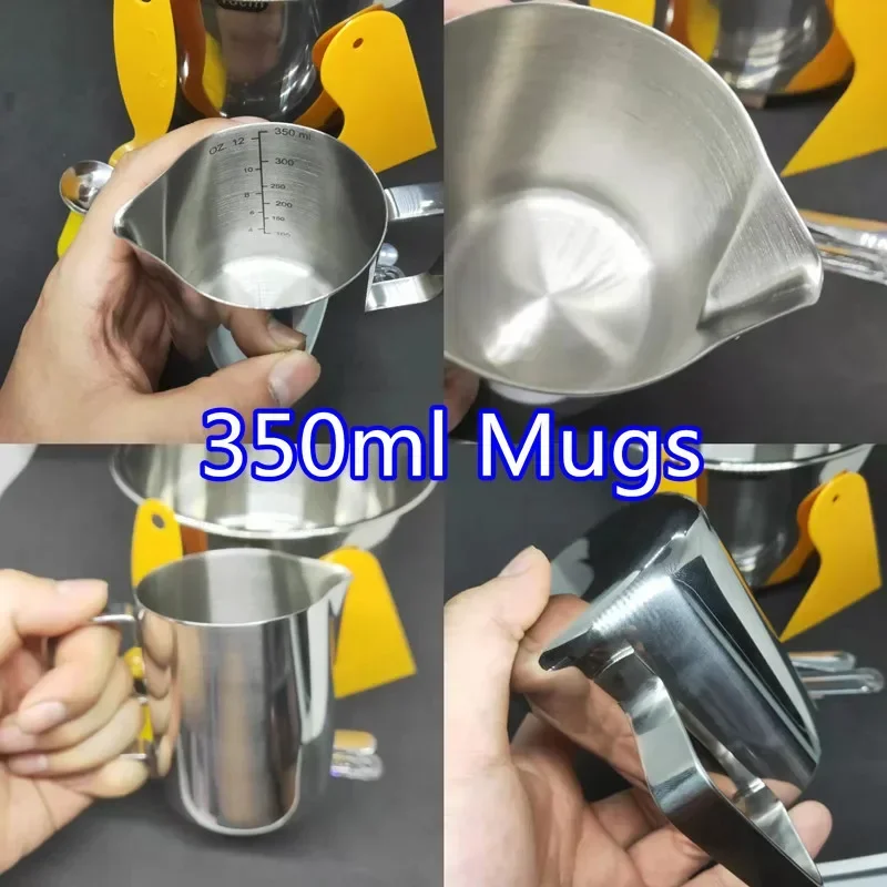 A Set of Soap Making Tools DIY Candle Kits Soy Wax Melts Material Pot 350ml Cup/Mug Mixing Spoon Tweezers 18cm Wax Melting Pot handmade soap