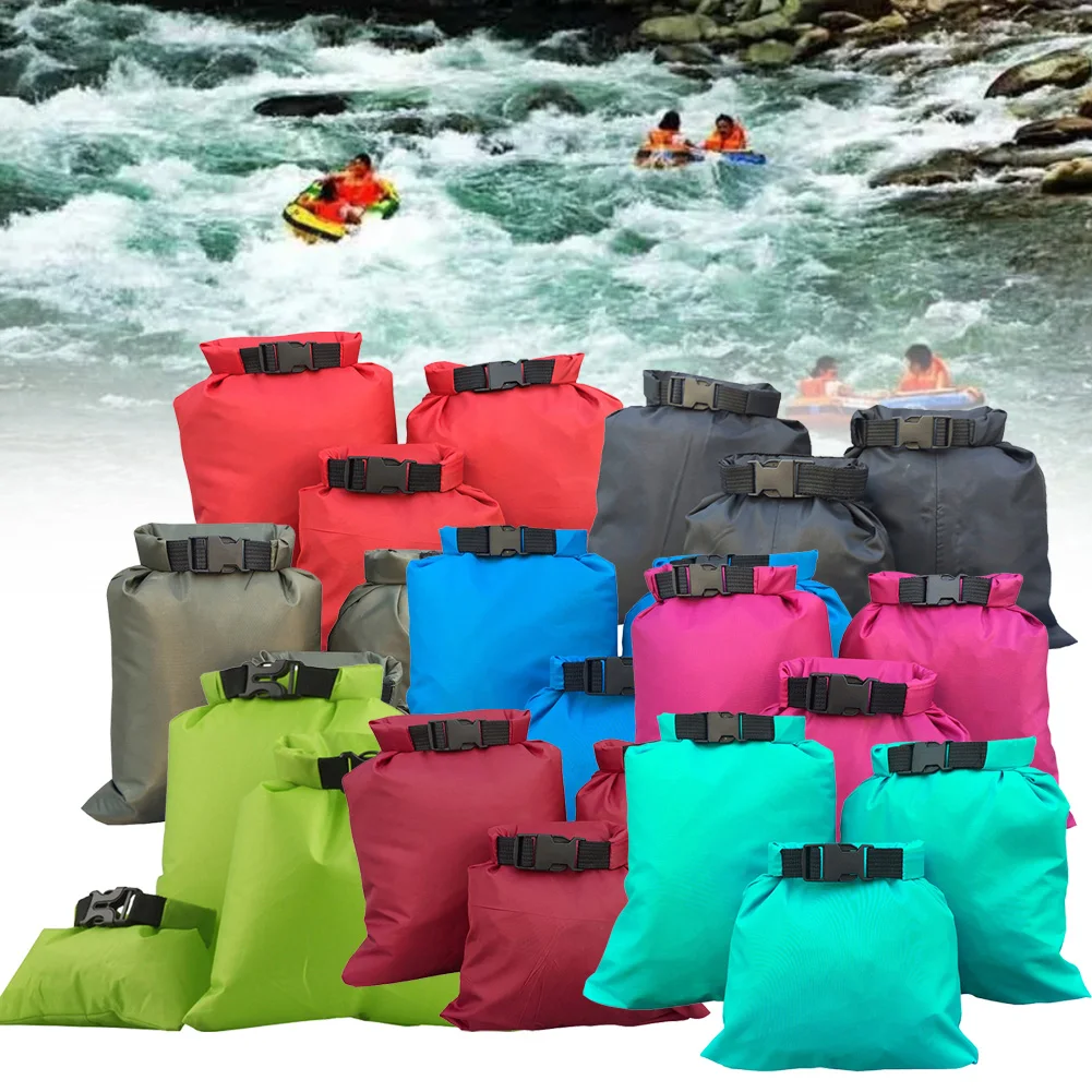 3pcs/Set 5L Outdoor Waterproof Canoe Swimming Camping Hiking Dry Bag Sack Pouch 