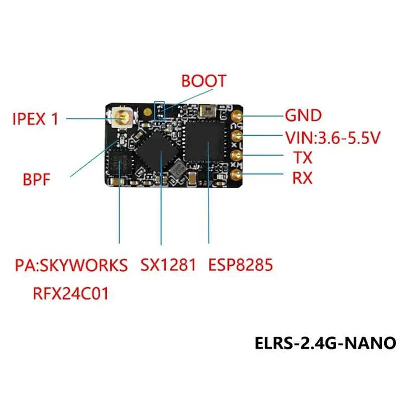 ELRS Nano 915Mhz Receiver Expresslrs Long Range Receiver For RC FPV Traversing Drones Replacement Accessories