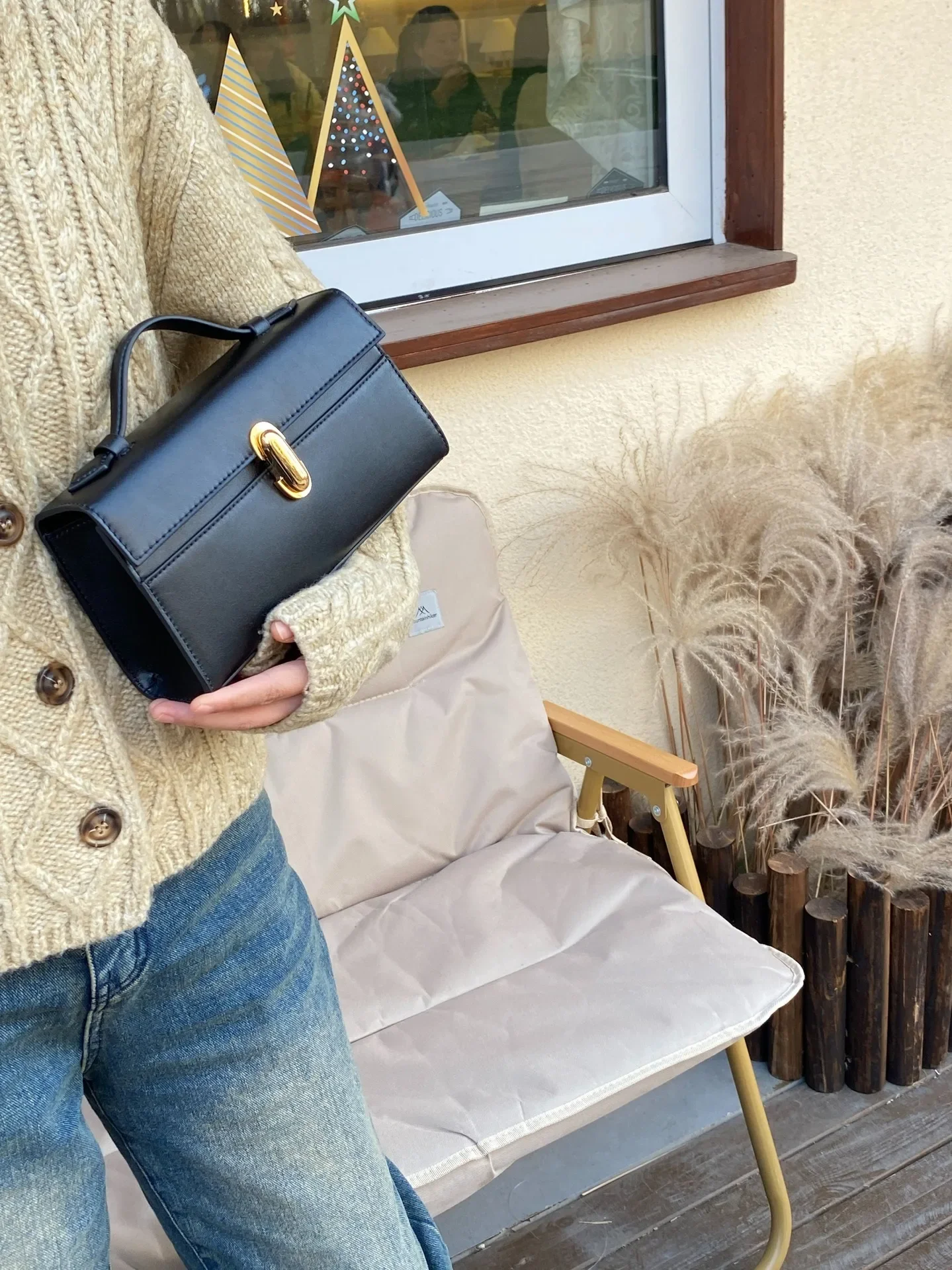 Canvas Tote Bag SAVETTE Symmetry Pochette Leather Tote Bag Women Top Handle Bags Genuine Leather Suede Solid Color Simple Handbag Square Bag