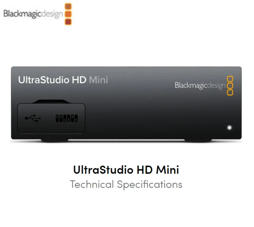 Blackmagic Design UltraStudio HD Mini 3G-SDI analog YUV NTSC/PAL Inputs dual link  Output broadcast video capture device dahua multilingual wizsense 4 8 16 channels 4k nvr mini 1hdd smart ai face recognition video recorder nvr2104 i2 nvr2108 16 i2