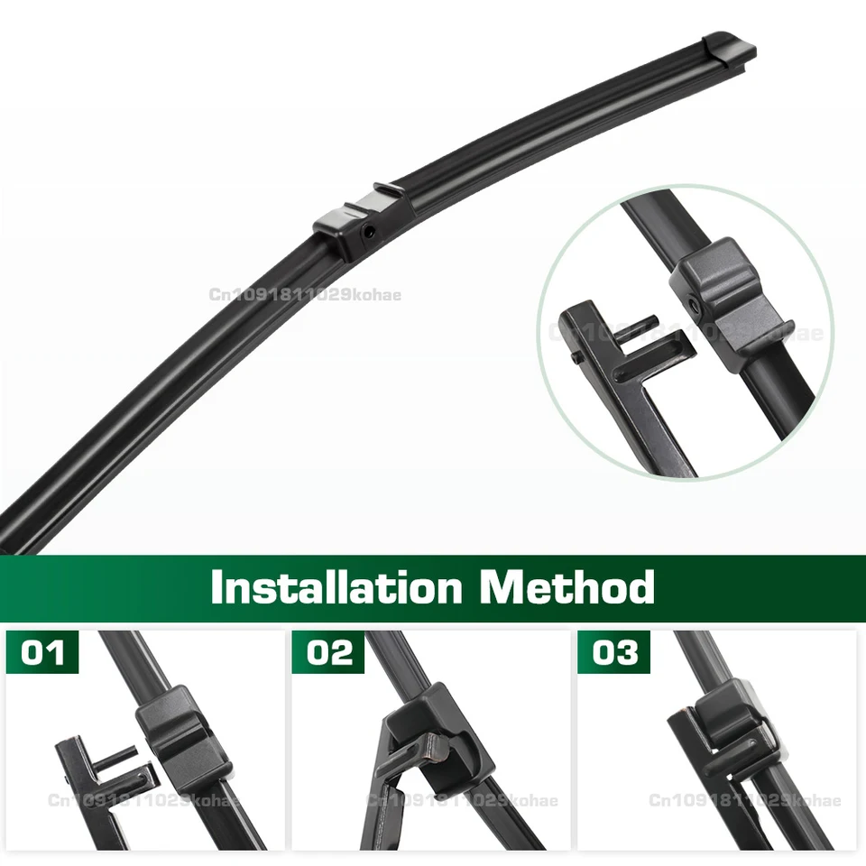 LHD Voor & Achter Wisserbladen Set Voor Opel Voor Astra H GTC 3 Deur 2004-2009 Auto voorruit Ruitenwisser 22 18 9