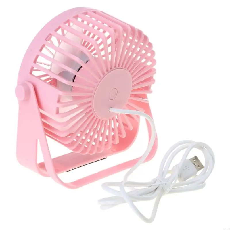 N3UD USB Desk Fan Hangings Ceiling Fan 5V Input 3 Adjustable Speed Detachable Cage for Home Travel
