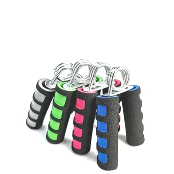 Type A Hand Grip Strengthener - Dual-Color Foam Handle, Spring Steel Finger Exerciser for Home Gym Fitness Training