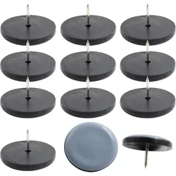 Round Furniture Leg Pads with PTFE Sliders - Floor Protectors - 16 pcs