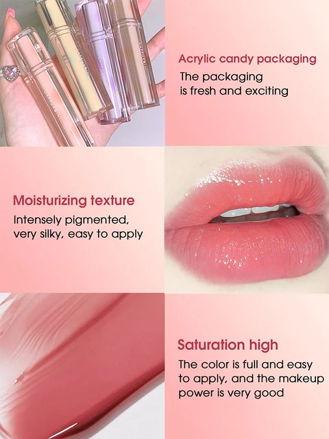 입술을 촉촉하게 유지하는 안전하고 다양한 효과를 갖춘 립 글로스