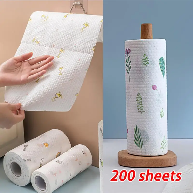 Disposable Paper Towel Disposable Rags Thickened Kitchen Dishcloth Towels Super Absorbent Cleaning Towels Car Cleaning Wipes Kitchen Cloths