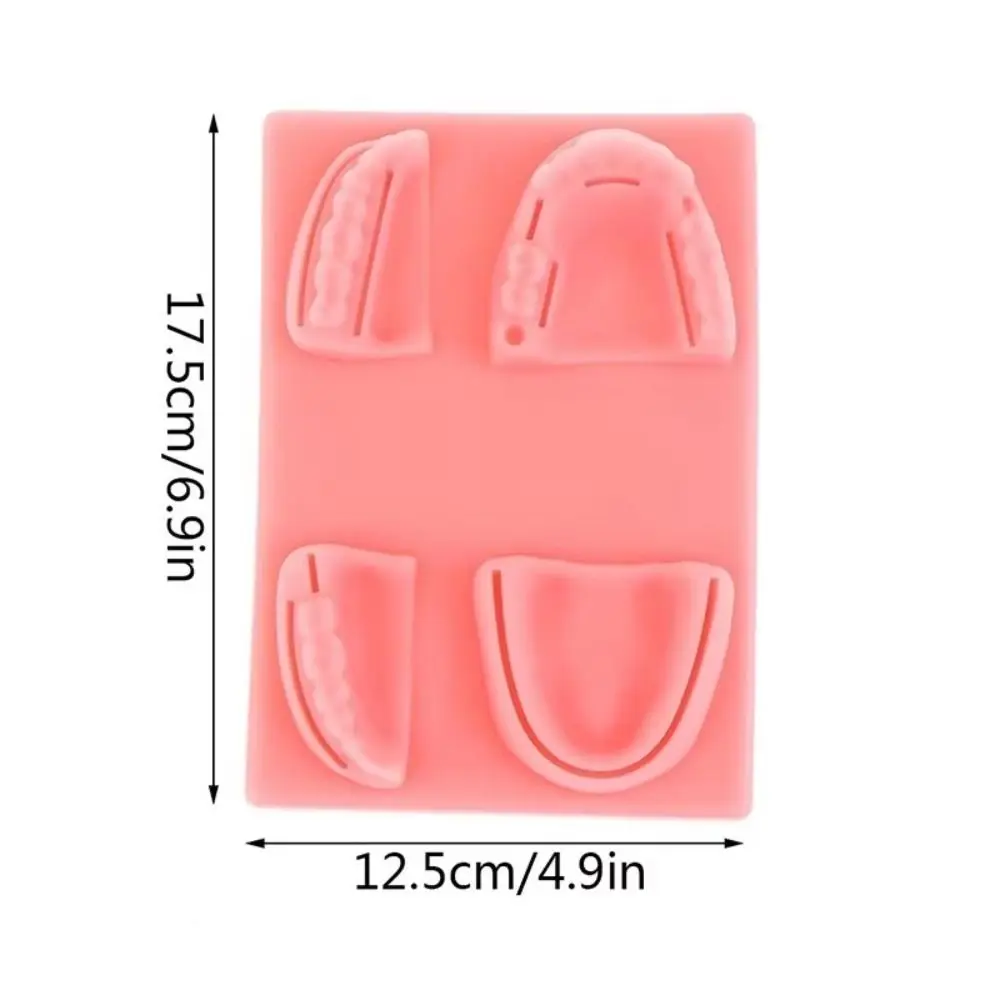 실리콘 치과 구강/잇몸 봉합 모델 봉합 연습 4가지 상처 유형 치과 교육 모델 부드러운 시뮬레이션 구강 피부 봉합 패드