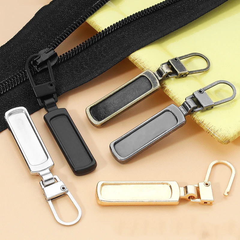 5PCS Metal Zipper Pull Tab Removable Repair Down Jacket Bag Shoes Small Hole Special Zipper Head Pull Drop Accessories