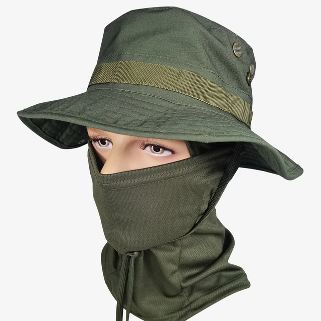 Tactical Hat Boonie Hat Camo Hat Balaclava Neck Headband Set for Motorcycle  Bike Cycling Tactical Games Outdoor Sport Unisex - AliExpress