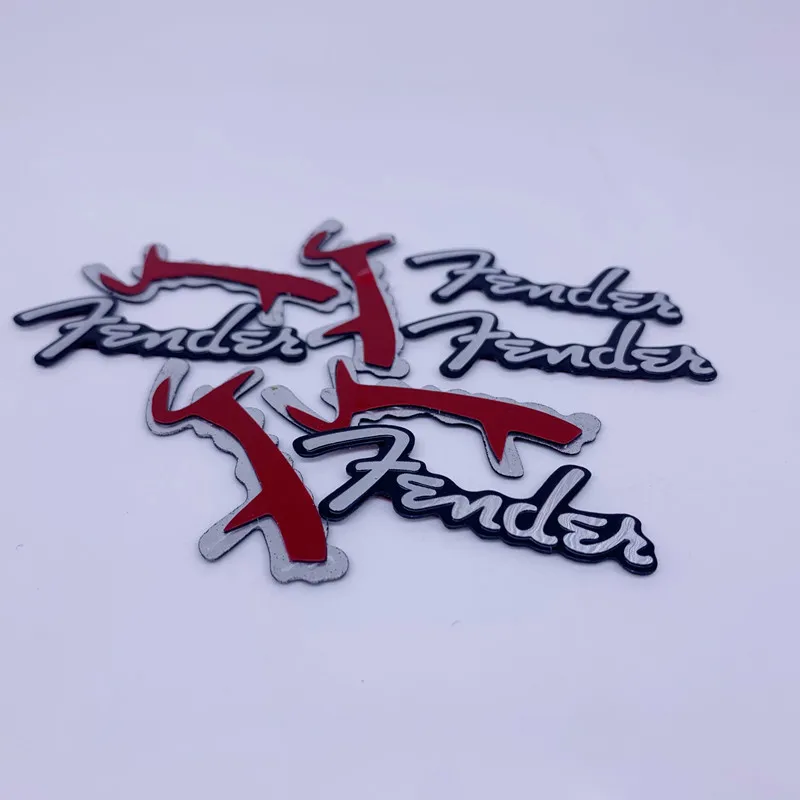2pcs 5pcs 10pcs Fender Car Hifi Speaker Audio Speaker Badge Stereo Emblem Sticker Car Styling