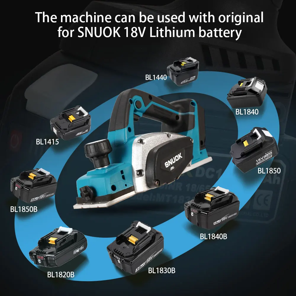 Brushless 9mm Cordless Planer 6