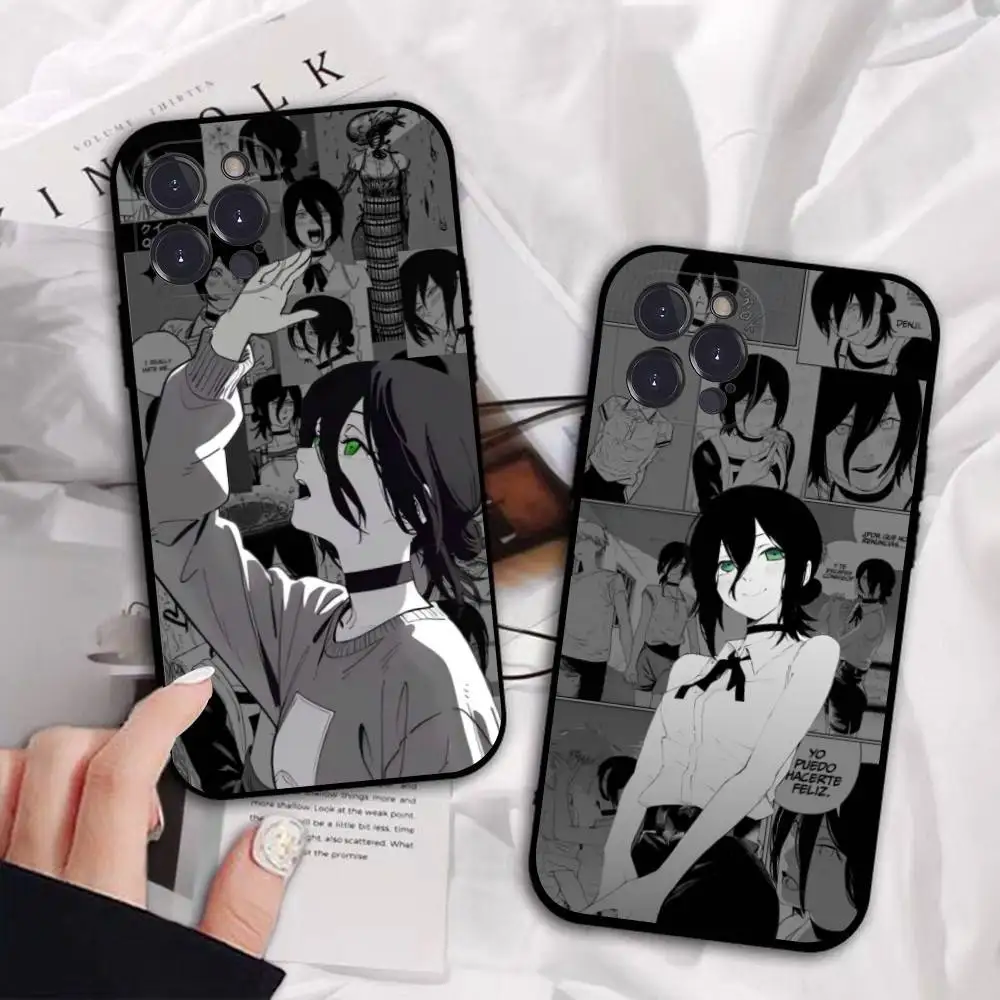 Anime Chainsaw Man Cute Reze TPU Soft Phone Case