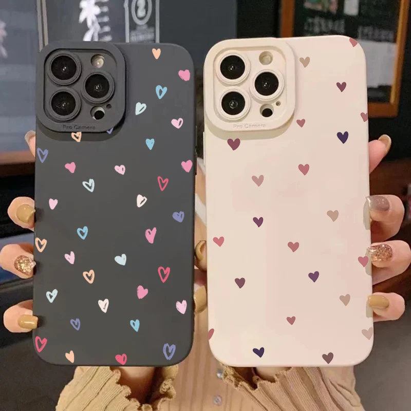 Vibrant Love Heart Silicone Phone Case