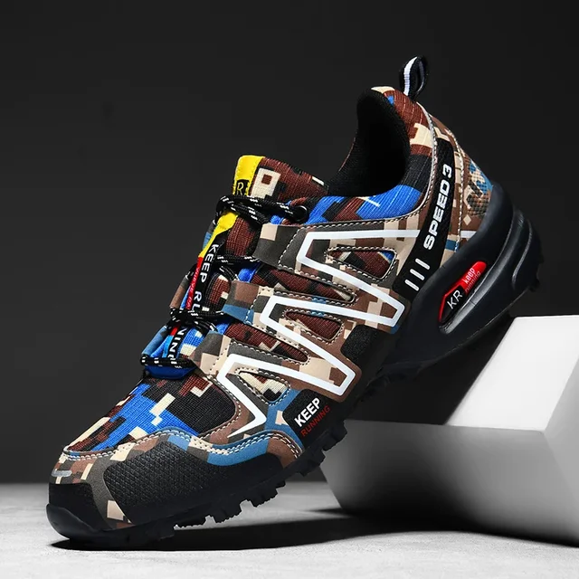 Hiking Shoes For Men Luxury Designer Non-Slip Waterproof Outdoor Sports Walking Shoe High Quality Casual Sneakers Zapatos Hombre 2