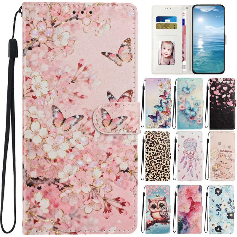 Leopard Print Wallet Leather Phone Cover
