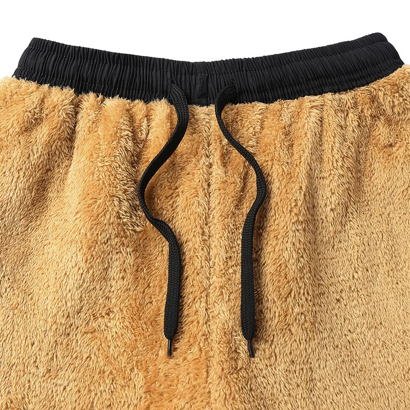 Men Lamb wool cashmere pants Joggers Sweatpants Casual Thickened Comfortable Warm sport jogging trousers,fleece sweatpants,fashionable wide leg pants,wide leg pants,fashion pants