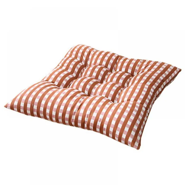 Coussin de siège de chaise carré à carreaux avec sangle coordonnante, coussin de canapé intérieur et extérieur, oreiller pour bureau à domicile, 35x35cm 5