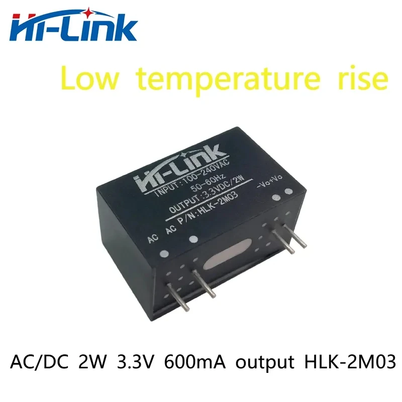 Hi-Link AC/DC 3.3V 2W 600mA output HLK-2M03 high safety isolation high reliability low power consumption