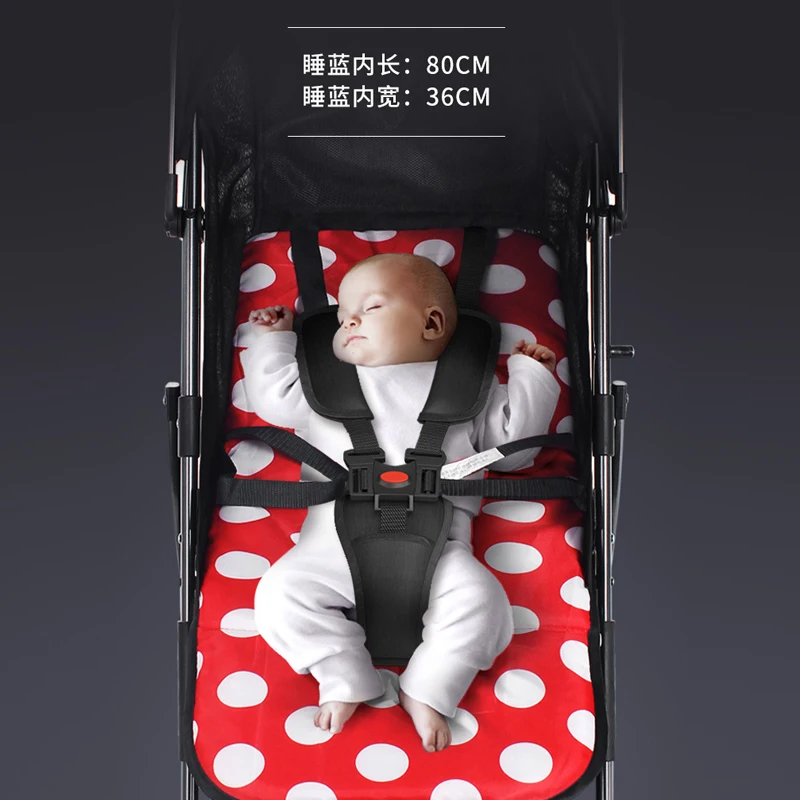 Baby Stroller Can Sit And Lie Four wheel Trolley Cart Portable Folding Baby Carriage Lightweight Travel Pram 0-3 years old