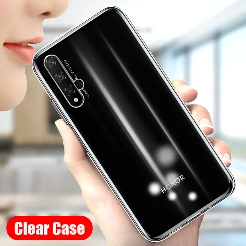 Shockproof Transparent Silicone Phone Case - Clear TPU Back Cover