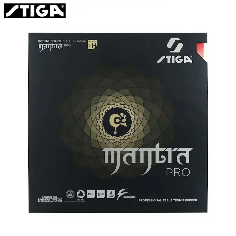 STIGA-MANTRA PRO Table Tennis Rubber Semi-Hollow Ping Pong Rubber AstrBalancing Pro M H XH Series Pimples-in Offensive