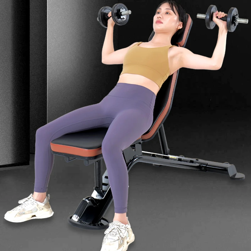 

Dumbbell Bench Commercial Multi-Functional Sit-up Board Abdominal Muscle Exercise Fitness Equipment Press Bench Gym Fitness hair