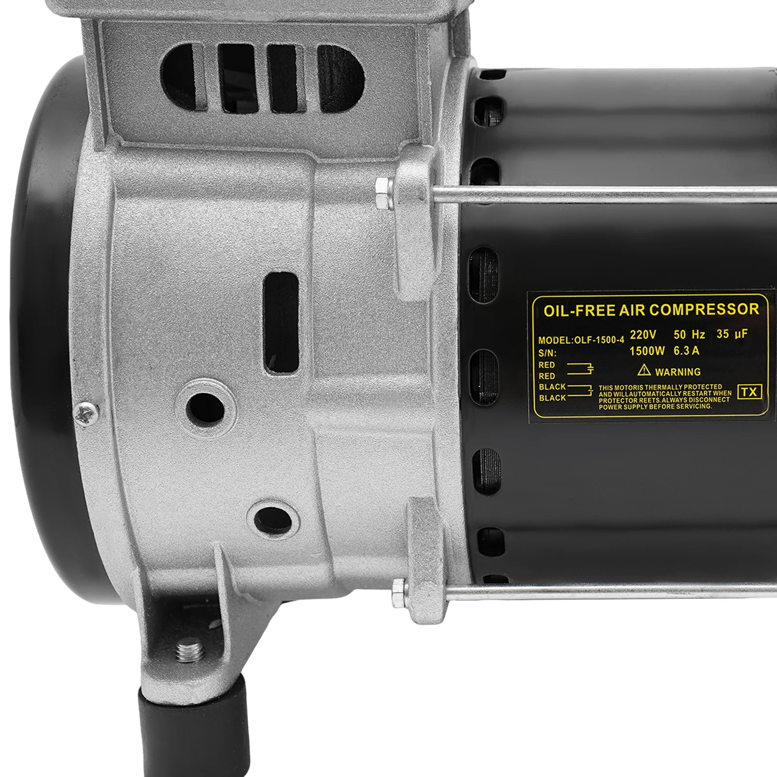 980W/1500W Luftkompressor-Pumpenkopf 0,7Mpa Luftkompressor-Pumpenkopf mit Kondensatorleitung, Geräuscharm, Überhitzungsschutz 1380 U/min – Detail 23