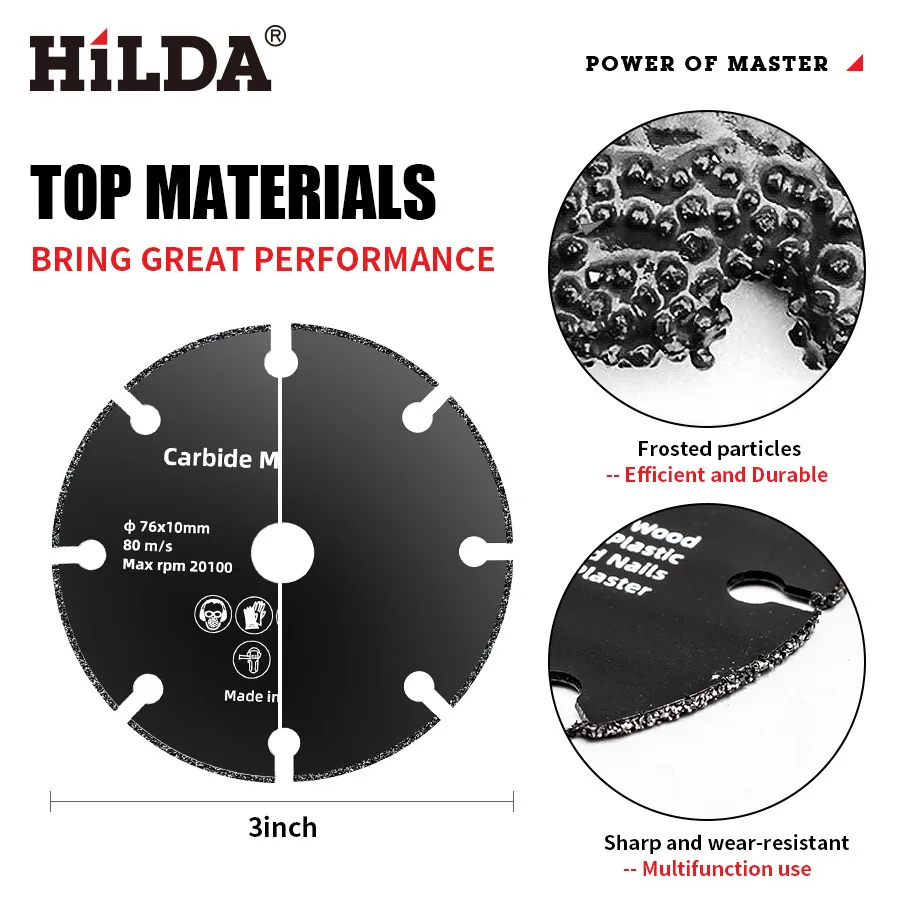 1-10PCS 76mm Saw Blade Electric Grinding Cutting Disc Rotary Tool Metal Cutter Power Tool Wood Cutting Electric Grinder Acces cutting disc cutting blade saw blade grinding disc