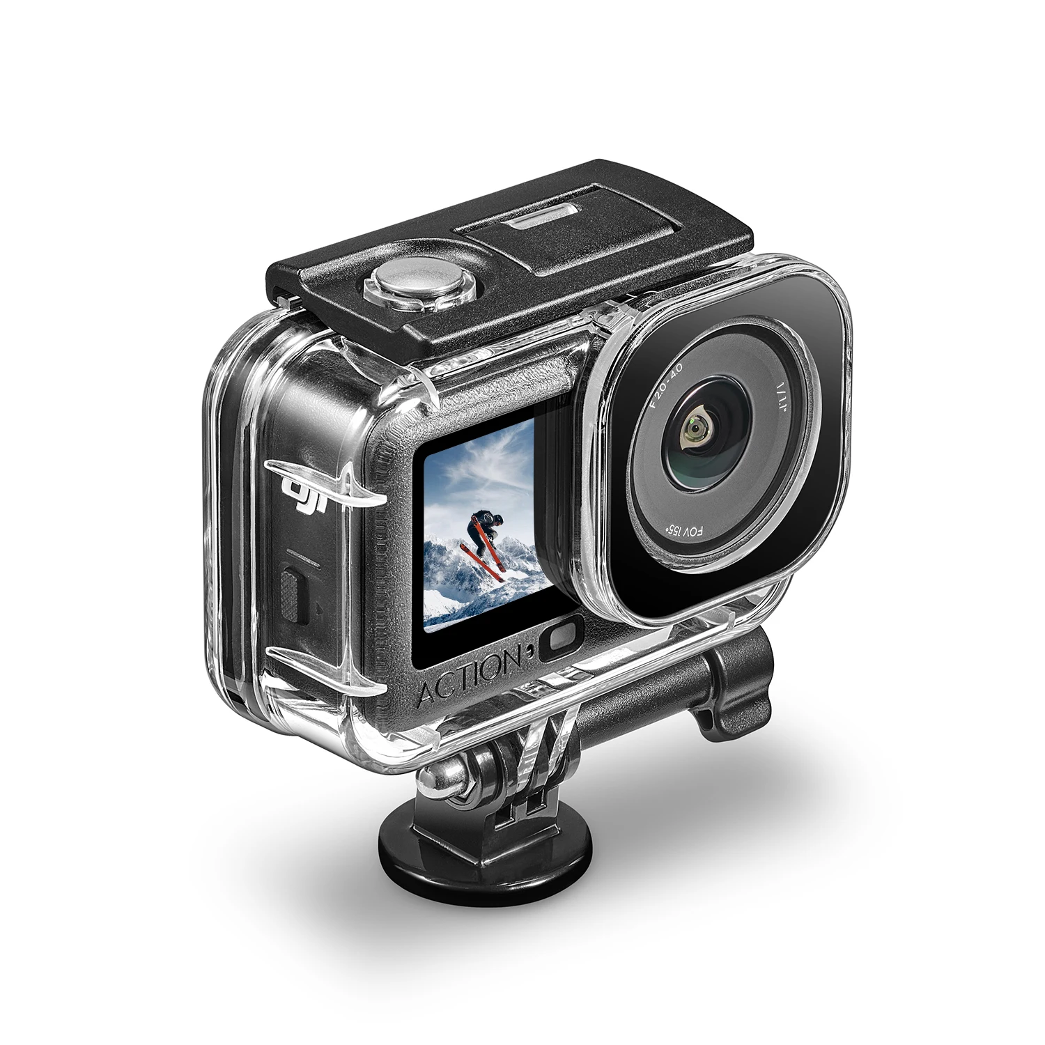 Waterproof Protective Diving Housing Case for Action Cameras - 60M Depth Rating