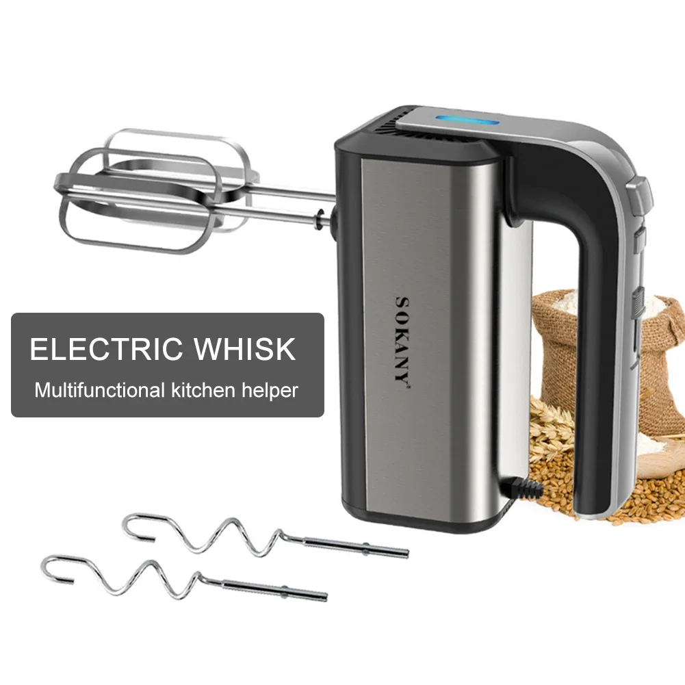 800W Electric Food Mixer Dough Blender Egg Beater Spiral Whisk Cream Mixer For Household Kitchen egg beater,food mixer,electric blender,dough whisk,electric whisk,handheld electric whisk